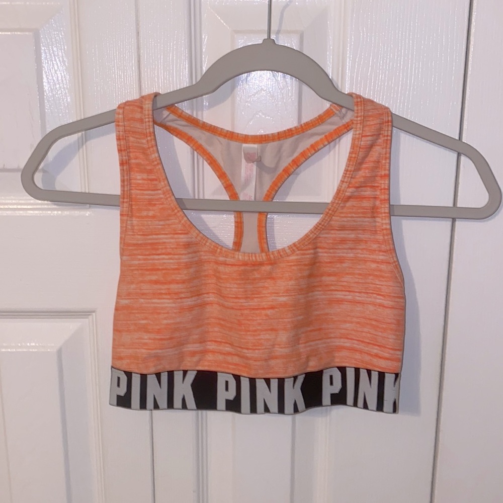 PINK Victorias’ Secret Orange Sports Bra - Picture 1 of 3